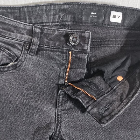 Volcom Jeans men's youth size 27X27 medium washed grey 2X4 Skinny fit jeans - Picture 9 of 15